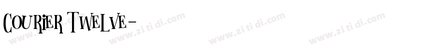 Courier Twelve字体转换